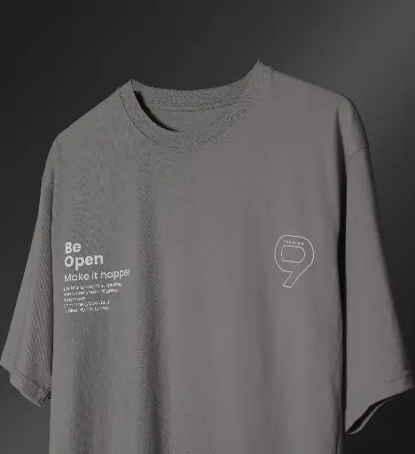 Grey Aesthetic Over-sized Tee